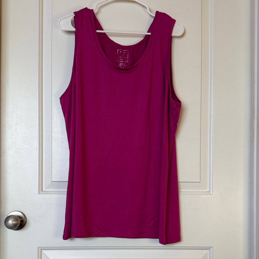 Back2Basics Fuchsia Tank Top